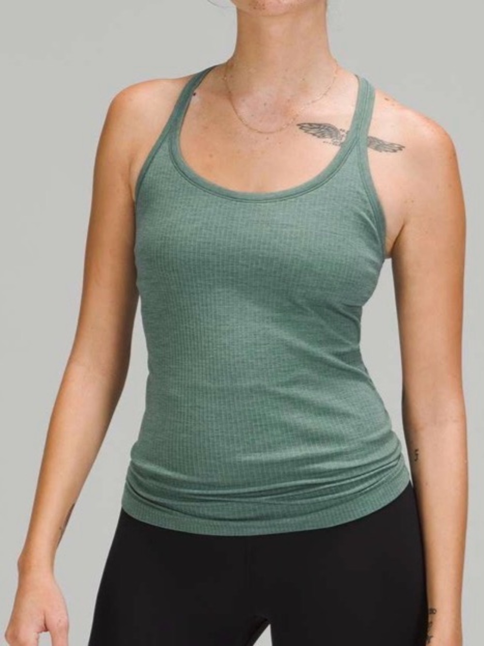 Lululemon Ebb To Street Tank *Light Support For B/C Cup Tidewater Tea Size 4